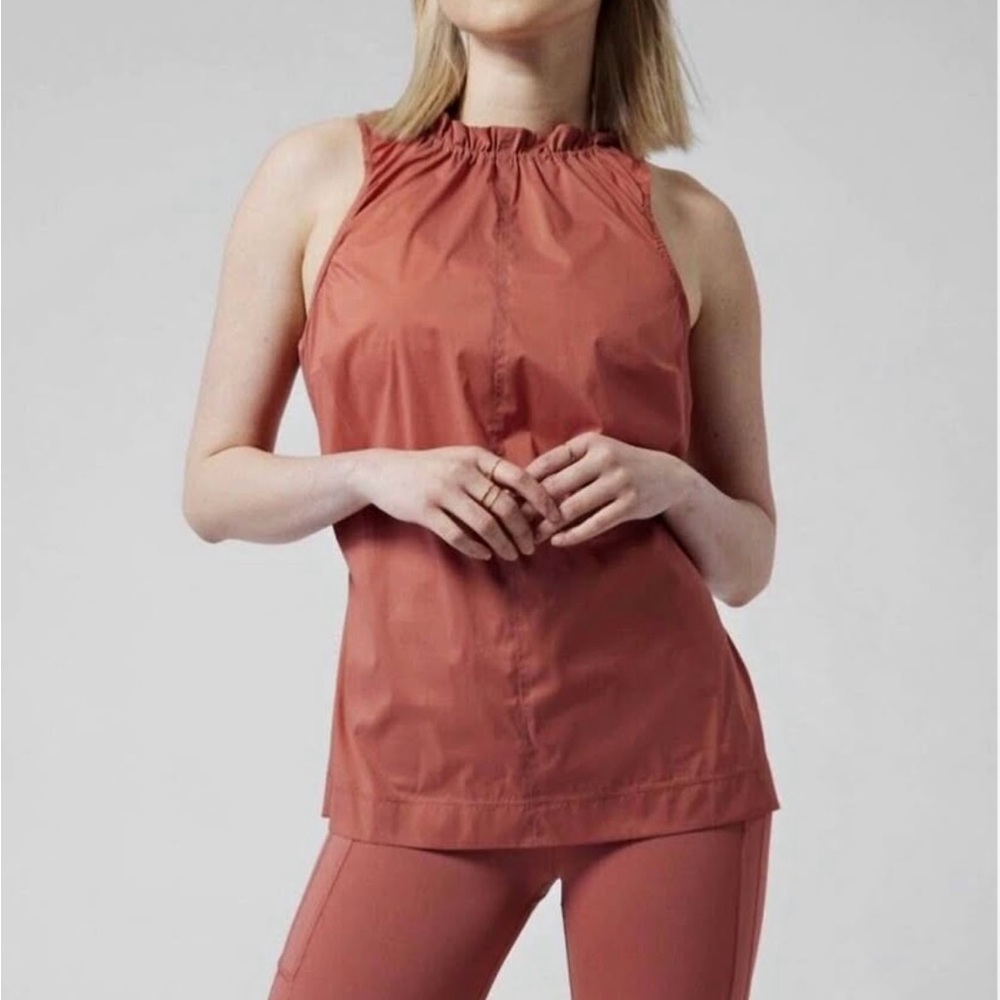 Athleta orange Sleeveless Top